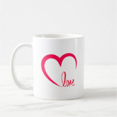 Liefde-infused hart design koffie Mok (Links)