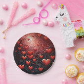 Liefde - Infused hart Papieren Bordje (Feest)