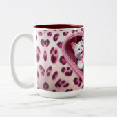 Liefde Infusie: Aangepaste Valentijnsdag Koffie Mo Tweekleurige Koffiemok (Links)