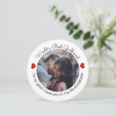 Liefde inspireren Voeg je eigen foto en bericht to Feestdagenkaart (Staand voorkant)