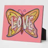 Liefde Inspirerend vlinderschilfering Fotoplaat (Zijkant)