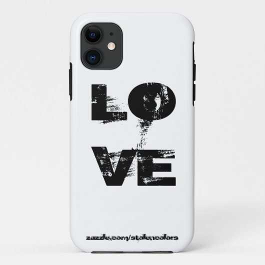 Liefde Iphone Black en White Case-Mate iPhone Case (Achterkant)