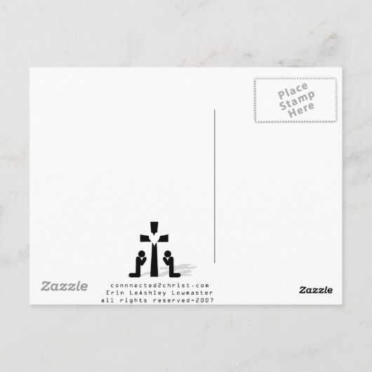 Liefde is... 1 cor. 13:6-7 briefkaart (Achterkant)