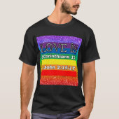 LIEFDE IS 1CORINTHIANS 13 T-shirt (Voorkant)