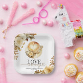 Liefde is aan de Brouwerij Bruidsborrel Papieren Bordje (Feest)