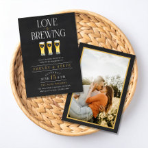 Liefde is aan het brouwen Bier-Themaverlovingsfees