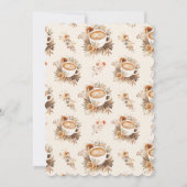 Liefde is aan het brouwen Boho Coffee Bruidsuitnod Kaart (Achterkant)