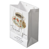 Liefde is aan het brouwen Bruidsdouche koffie Dank Medium Cadeauzakje (Voorkant Gekanteld)