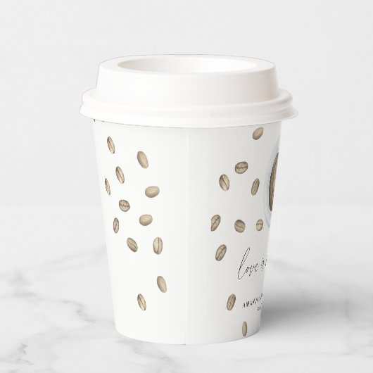 Liefde is aan het brouwen Bruidsmeisjes koffiefees Papieren Bekers (Rechts)