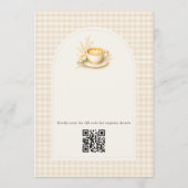 Liefde is aan het brouwen Coffee Rustic Boho Bruil Kaart (Achterkant)