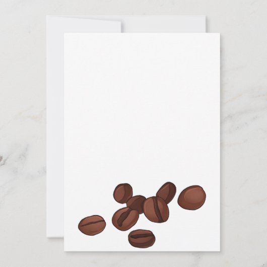 Liefde is aan het brouwen, coffeeshop vrijgezellen kaart (Achterkant)