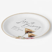 Liefde is aan het brouwen Elegante Bruids-Shower Papieren Bordje (Gekanteld)