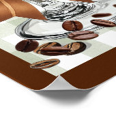 Liefde is aan het brouwen Espresso Martini Bruidsd Poster (Hoek)