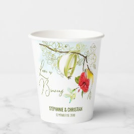 Liefde is aan het brouwen Kolibrie Thee Feestje Papieren Bekers