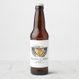 Liefde is aan het brouwen Skelet Handen Bier Bruil Etiket
