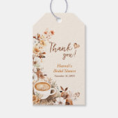 Liefde is aan het Bruisen Bruidsfeest Bedankt Favo Cadeaulabel (Voorkant)
