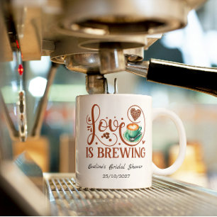 Liefde is aan het bruisen Bruidsuitnodiging Romant Mok