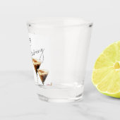 Liefde is aan het Bruisen Elegante Bruids-Shower Shot Glas (Rechts)