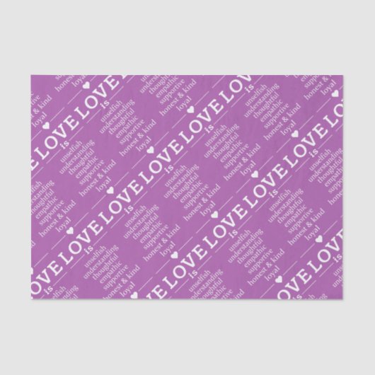 Liefde is ... aangepast papier voor kleurweefsel (Voorkant)