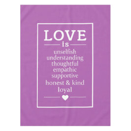 Liefde is ... aangepaste kledingdoek voor kleurent tafelkleed