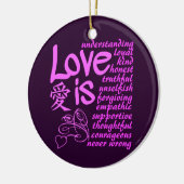 liefde is ... aangepaste namen en date ornament (Links)