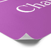 Liefde is ... aangepaste namen en kleuren-poster poster (Hoek)