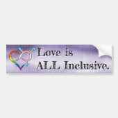 Liefde is all inclusive bumpersticker (Voorkant)