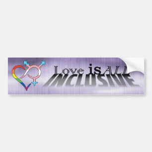 Liefde is all inclusive bumpersticker