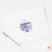 Liefde is all inclusive ronde sticker (Envelop)