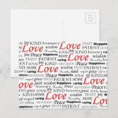 Liefde is alles briefkaart (Voorkant / Achterkant)