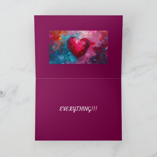 LIEFDE IS ALLES VALENTIJN/LIEFDE KAART (Binnen)