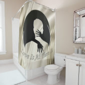 Liefde is alles wat er is douchegordijn (In situ)