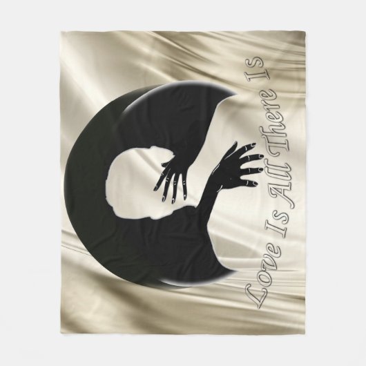 Liefde is alles wat er is fleece deken (Voorkant)