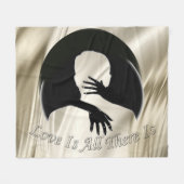 Liefde is alles wat er is fleece deken (Voorkant (Horizontaal))