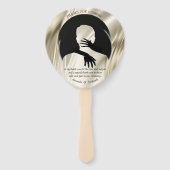 Liefde is alles wat er is Hand Fans Handwaaier (Achterkant)