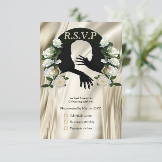 Liefde is Alles wat er is RSVP Kaart (Staand voorkant)