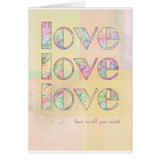 Liefde is alles wat je nodig hebt (Voorkant)