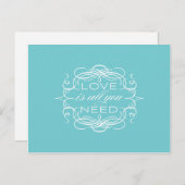 Liefde is alles wat je nodig hebt Briefkaart (Voorkant / Achterkant)