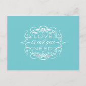 Liefde is alles wat je nodig hebt Briefkaart (Voorkant)