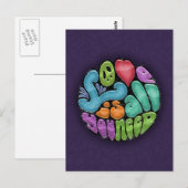 Liefde is alles wat je nodig hebt briefkaart (Voorkant / Achterkant)