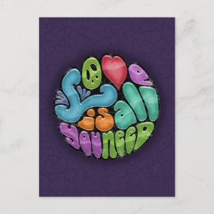 Liefde is alles wat je nodig hebt briefkaart