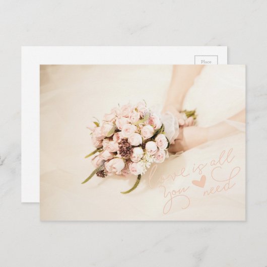 Liefde is alles wat je nodig hebt. briefkaart (Voorkant / Achterkant)