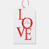 Liefde is alles wat je nodig hebt cadeaulabel (Achterkant)