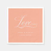 Liefde is alles wat je nodig hebt! Elegant, bruilo Servet (Voorkant)