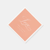 Liefde is alles wat je nodig hebt! Elegant, bruilo Servet (Hoek)