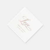 Liefde is alles wat je nodig hebt! Elegant, bruilo Servet (Hoek)