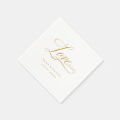 Liefde is alles wat je nodig hebt! Elegant, bruilo Servet (Hoek)