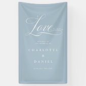 Liefde is alles wat je nodig hebt! Elegant, bruilo Spandoek (Verticaal)