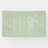 Liefde is alles wat je nodig hebt! Elegant, bruilo Spandoek (Horizontaal)