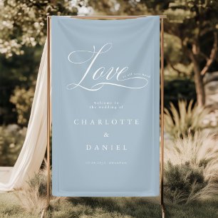 Liefde is alles wat je nodig hebt! Elegant, trouwf Spandoek